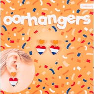 Oorbellen oranje assorti