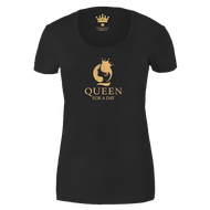 Koningsdag t-shirt dames vlaggetje zwart