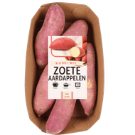 Zoete aardappelen rood-wit