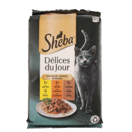 Sheba Kattenvoer d du jour gevogelte 6st