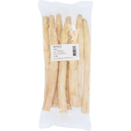 Witte asperges verpakt