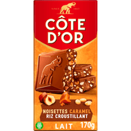 Foto van Côte d'Or Chocoladereep hazelnoot karamel