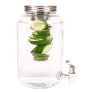 Limonadekan met fruitfilter kraantje 4 liter