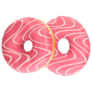 Vers Roze donut aardbei vulling