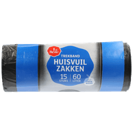 1 de Beste Trekbandzakken 60 l transparant