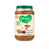 Olvarit 6+ Maanden Bruine Bonen Rund Rijst