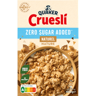 Quaker Cruesli zero sugar naturel