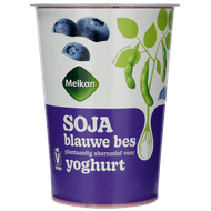 Melkan Soja yoghurt blauwe bes
