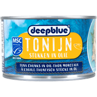 Deepblue Tonijnstukken in olie