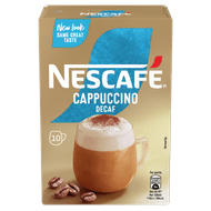 Nescafé Oploskoffie cappucino cafeïnevrij