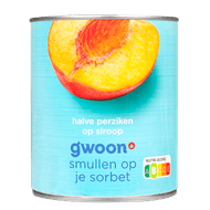G'woon Halve perziken op lichte siroop