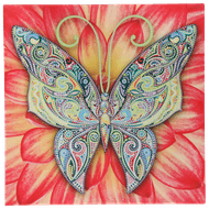 Diamond painting on canvas