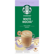 Foto van Starbucks Oploskoffie white mocha 5 st.