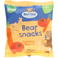 Bambix Berensnacks bio wortel tomaat 6+mnd