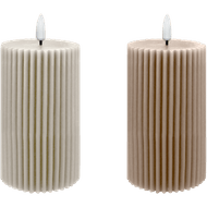 Foto van Yu-La Ledkaars candle rib 18 x7.5 cm