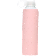 Glazen drinkfles met silicone grip