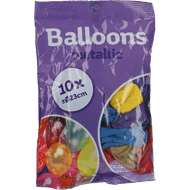 Ballonnen 23 cm metallic