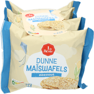 1 de Beste Dunne maiswafels zeezout 4x25gr