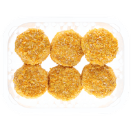 Van 't Huijs Mini gepaneerde hamburgers 6 st. Foto van Van 't Huijs Mini gepaneerde hamburgers 6 st.