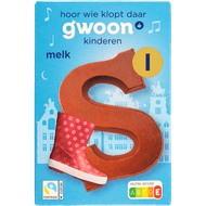 G'woon Chocoladeletter melk