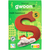 G'woon Chocoladeletter melk hazelnoot