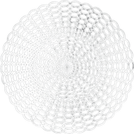 Placemat rond 38cm Foto van Placemat rond 38cm