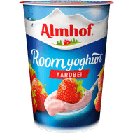 Almhof Roomyoghurt aardbei Foto van Almhof Roomyoghurt aardbei