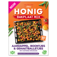 Foto van Honig Bakplaat mix boontjes&gehaktballetjes