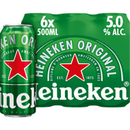 Heineken Pilsener 6x50 cl Foto van Heineken Pilsener 6x50 cl