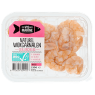Vis Marine Wokgarnalen naturel groot Foto van Vis Marine Wokgarnalen naturel groot