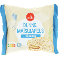 Foto van 1 de Beste Dunne maiswafels zeezout 4x25gr