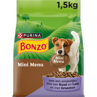 Bonzo Hondenvoer rund en lam mini menu Foto van Bonzo Hondenvoer rund en lam mini menu