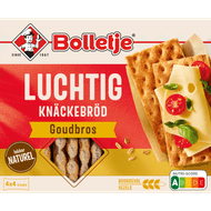 Bolletje Knackebrod luchtig goudbros Foto van Bolletje Knackebrod luchtig goudbros