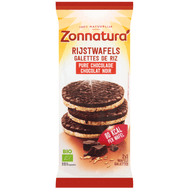 Zonnatura Biologische rijstwafels pure chocolade