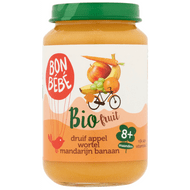 Bonbébé Fruithapje 8+ maanden druif-appel-wortel-mandarijn