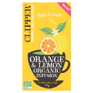 Clipper Vruchtenthee orange lemon kop