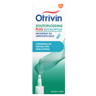 Otrivin Zoutoplossing Plus Eucalyptus Neusspray bij een verstopte neus