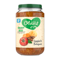 Olvarit 8+ Maanden Spaghetti Bolognese