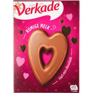 Verkade Chocolade hart melk Foto van Verkade Chocolade hart melk