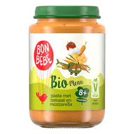 Bonbébé Biomenu 8+ maanden pasta met tomaat mozzarella