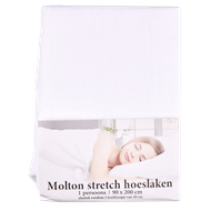 Foto van Molton stretch hoeslaken 90 x 200 cm