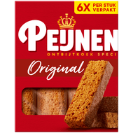 Peijnenburg Ontbijtkoekrepen naturel 6 stuks