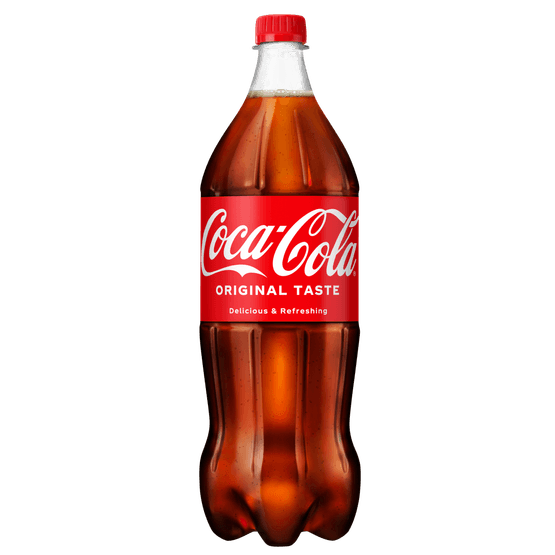 Foto van Coca-Cola Regular losse fles op witte achtergrond