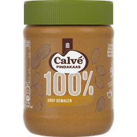 Calvé 100% pindakaas met stukjes pinda