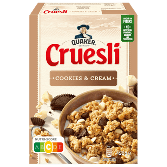 Quaker Cruesli cookies & cream