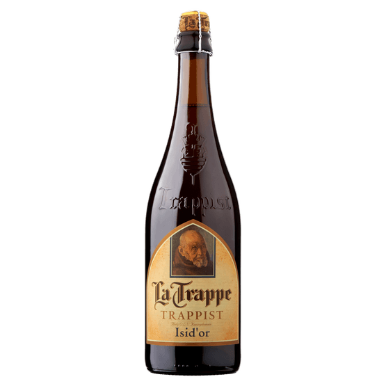 Foto van La Trappe Isid or op witte achtergrond