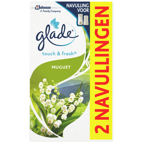 Glade Luchtverfrisser touch & fresh navulling muguet