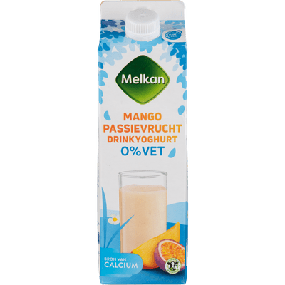 Melkan Zuiveldrink mango-passievrucht 0% vet