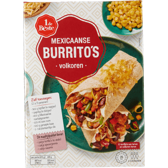 1 de Beste Mexicaanse burritos volkoren