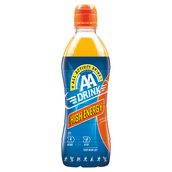 Foto van AA Drink Sportdrank high energy op witte achtergrond